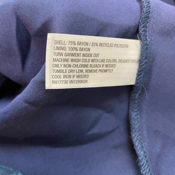 Wild Fable Women's Iridescent Maxi Slip Dress Navy Size Medium - Picture 5 of 6